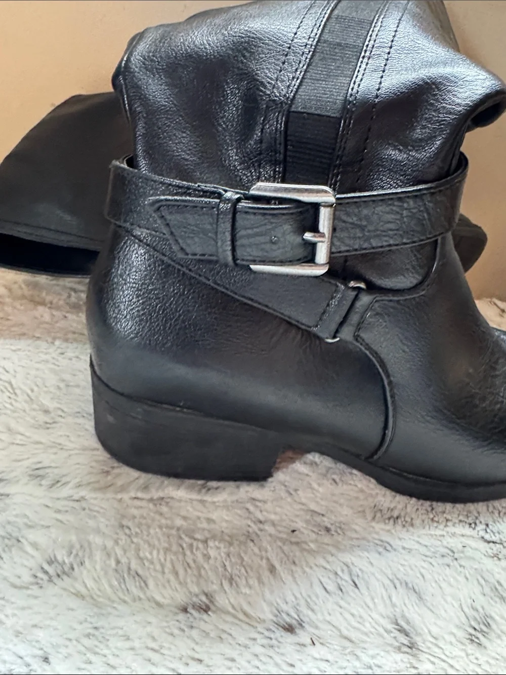 croft & barrow Black Over-the-Knee Buckle Riding Boots